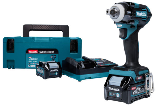 Makita TW005GD201 XGT 40V Max Li-ion Accu Slagmoersleutel Set (2x 2.5Ah) In Mbox - Koolborstelloos