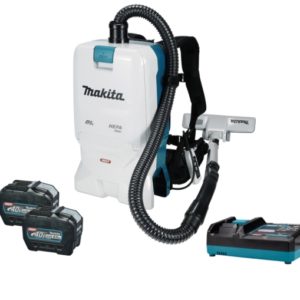 Makita VC011GL2NL1 XGT 40V Max Li-Ion Accu Rugstofzuiger Set (2x 8.0Ah) - 200 Mbar