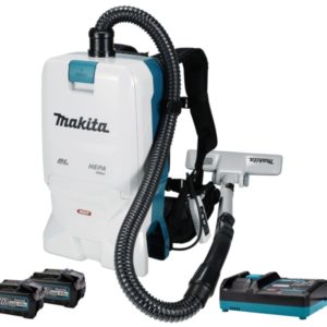 Makita VC011GM2NL1 XGT 40V Max Li-Ion Accu Rugstofzuiger Set (2x 4.0Ah) - 200mbar