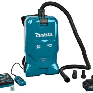 Makita VC012GM2NL1 XGT 40V Max Li-Ion Accu Rugstofzuiger Set (2x 4.0Ah) - 200mbar