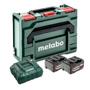 Metabo 18V Li-Ion Accu Starterset (2x 4.0Ah) + Lader In MetaBox - 685064000