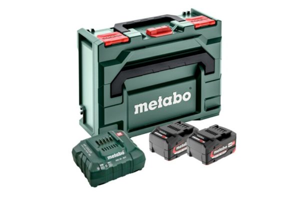 Metabo 18V Li-Ion Accu Starterset (2x 4.0Ah) + Lader In MetaBox - 685064000