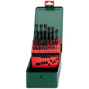 Metabo 627152000 25 Delige HSS-R Metaalboren In Metalen Cassette