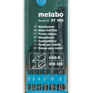 Metabo 627160000 HSS-R 6 Delige Metaalboren In Cassette