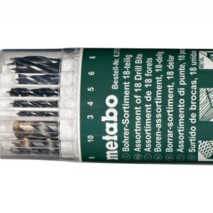 Metabo 627190000 18-delige Borenset - Hout / Metaal / Steen In Box - 3-10mm