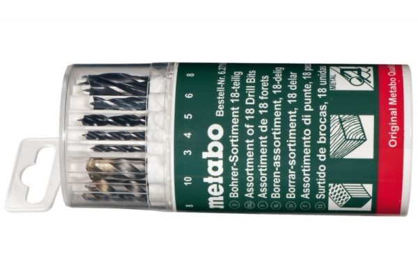 Metabo 627190000 18-delige Borenset - Hout / Metaal / Steen In Box - 3-10mm