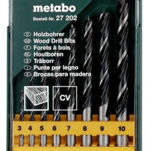 Metabo 627202000 8-delige Houtboren Set In Cassette - 3-10mm