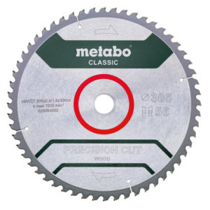 Metabo 628064000 Precision Cut Cirkelzaagblad - 305 X 30 X 56T - Hout / MDF