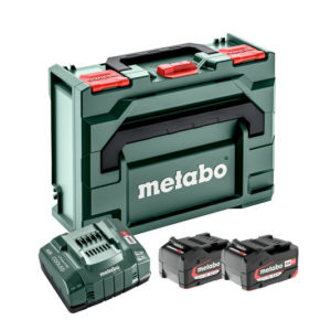 Metabo 685065000 18V Li-Ion Accu Starterset (2x 5.2Ah Li-Power Accu) + Lader In MetaBox