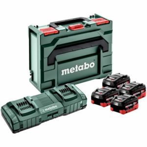 Metabo 685135000 18V LiHD Accu Starterset (4x 8.0Ah Accu) + Duolader In Metaloc