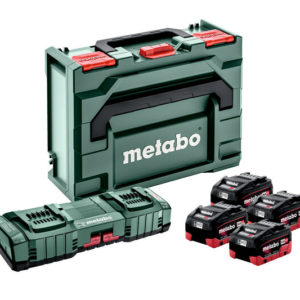 Metabo 685143000 18V Li-Ion Accu Starterset (4x LiHD 10Ah) + Duolader ASC 145 In MetaBOX