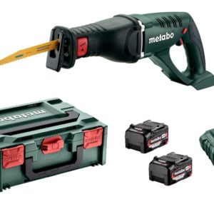 Metabo ASE 18 LTX 18V Li-Ion Accu Reciprozaag Set (2x 4.0Ah Li-Power Accu) In MetaBOX - Snelwissel