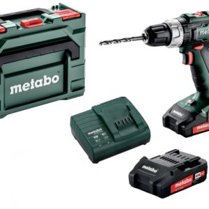 Metabo BS 18 L 18V Li-Ion Accu Boor-/schroefmachine Set (2x 2.0Ah Accu) In MetaBOX