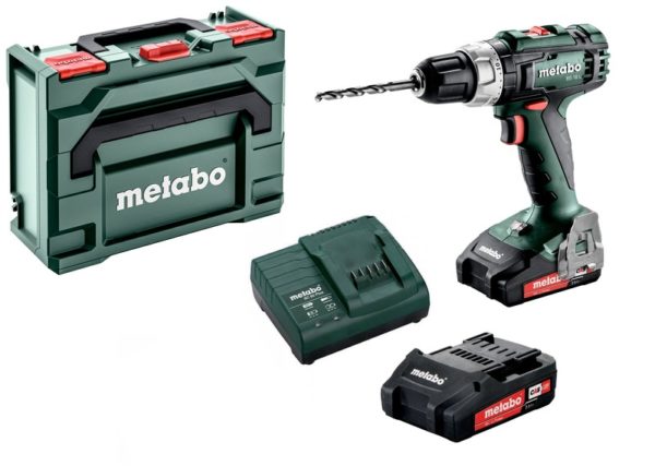 Metabo BS 18 L 18V Li-Ion Accu Boor-/schroefmachine Set (2x 2.0Ah Accu) In MetaBOX