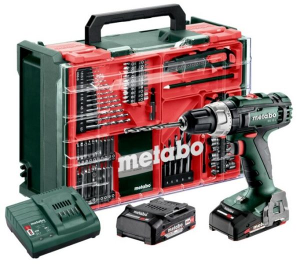 Metabo BS 18 L Set 18V Li-Ion Accu Boor-/schroefmachine Set In Koffer