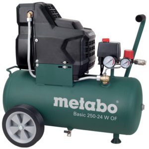 Metabo Basic 250-24 W OF Olievrij Compressor - 1500W - 8 Bar - 24L - 100 L/min