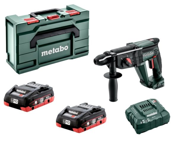 Metabo KH 18 LTX 24 18V Li-ion Accu Combihamer Set (2x4.0Ah LiHD Accu) In Metabox