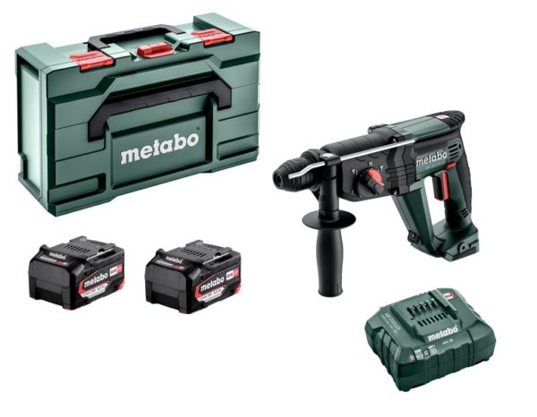 Metabo KH 18 LTX 24 18V Li-ion Accu Combihamer Set (2x5.2Ah Li-Power Accu) In Metabox