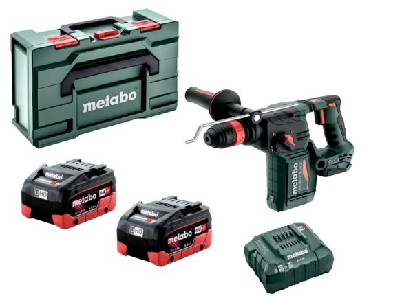 Metabo KH 18 LTX BL 24 Q 18V Li-ion Accu Combihamer Set (2x5.5Ah LiHD Accu) In Metabox