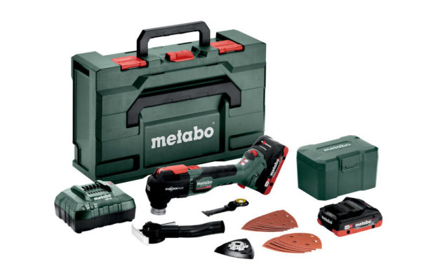 Metabo MT 18 LTX BL QSL 18V Li-ion Accu Multitool Set (2x 4.0Ah LiHD Accu) + Accessoires In MetaBox - Koolborstelloos - Snelwissel