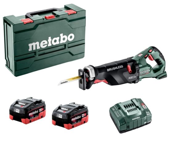 Metabo SSEP 18 LTX BL MVT 18V Li-ion Accu Reciprozaag Set (2x8.0Ah LiHD Accu) In Metabox