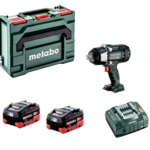 Metabo SSW 18 LTX 1750 BL 18V Li-ion Accu Slagmoersleutel Set (2x8.0Ah LiHD Accu) In Metabox