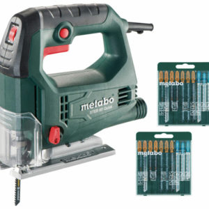 Metabo STEB 65 QUICK SET Decoupeerzaag Incl. 20 Zaagbladen In Koffer - 450W - D-greep - Variabel