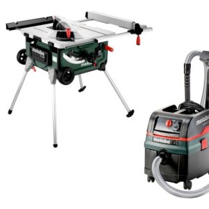 Metabo TS 254 Zaagtafel Op Onderstel&Alleszuiger / Bouwstofzuiger (ASR 25 L SC) Combiset - 2000W - 254 X 30mm