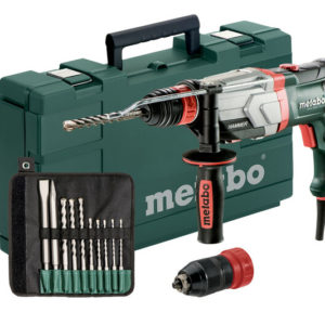 Metabo UHEV 2860-2 Quick Set SDS-Plus Combihamer Incl. 10 Delig Boor- En Beitelset In Koffer - 1100W - 3.4J