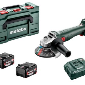 Metabo W 18 L 9-125 18V Li-Ion Accu-slijper Set (2x Li-Power 4.0Ah) In MetaBox