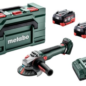 Metabo WB 18 LT BL 11-125 Quick 18V Li-ion Accu Haakse Slijper Set (2x 8.0 LiHD Ah) In MetaBox