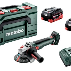 Metabo WB 18 LT BL 11-125 Quick 18V Li-ion Accu Haakse Slijper Set (2x LiHD 5.5Ah) In MetaBox