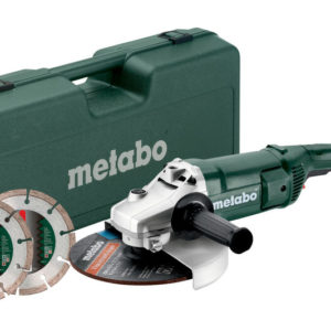 Metabo WE 2200-230 Haakse Slijper Set Incl. 2 Slijpschijven In Koffer - 2200W - 230mm