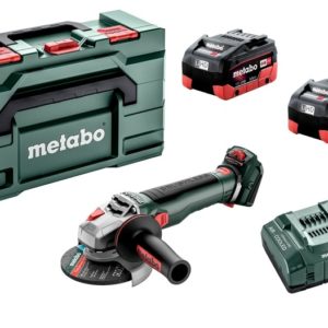 Metabo WVB 18 LT BL 11-125 Quick 18V Li-ion Accu Haakse Slijper Set (2x Li-HD 5.5Ah) In MetaBox