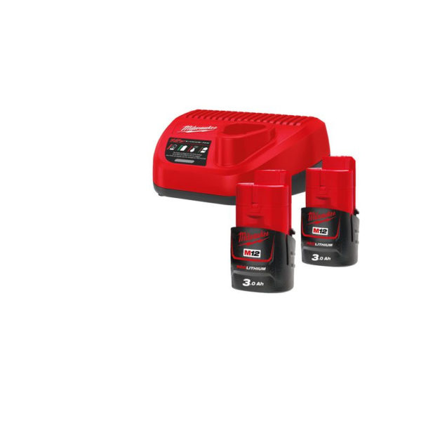 Milwaukee M12 Accu En Lader M12 NRG-302 ( 2x Accu)