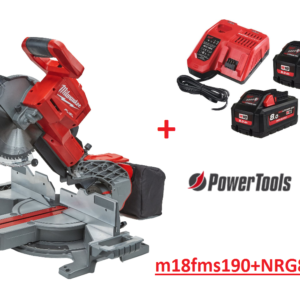 Milwaukee M18 FMS190-0 Accu Afkortzaag +2x 8.0Ah Accu En Lader