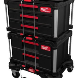 Milwaukee Packout  Werkplaats Startset  Met Trolley En Houten Werkblad