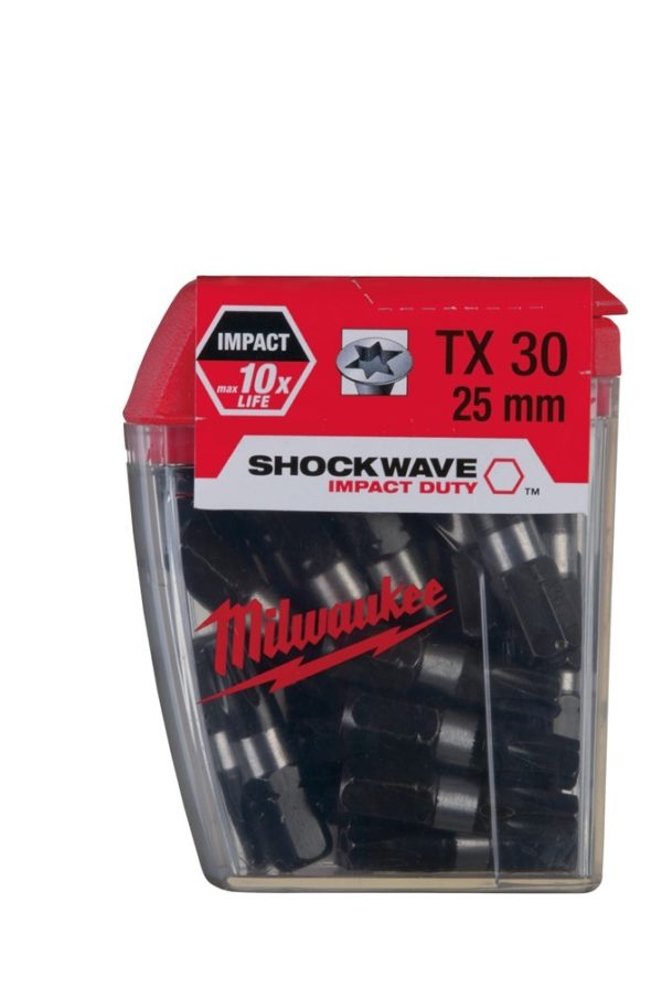 Milwaukee Shockwave 25mm TX30 (25 Stuks)