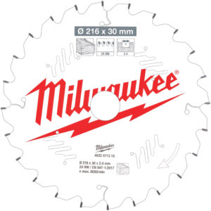 Milwaukee Zaagblad 216 X 30 Mm Voor Hout (24 Tanden)