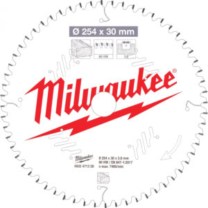 Milwaukee Zaagblad 254 X 30 Mm Voor Hout (60 Tanden)