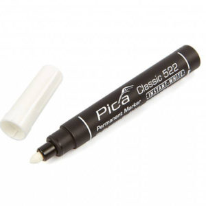 PICA 522/52 PERMANENT MARKER 1-4 mm ronde punt WIT