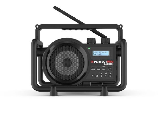 PerfectPro DBX3 DABBOX Bouwradio FM RDS - DAB+ - Bluetooth - AUX-in - Werkt Op Netstroom En Batterijen