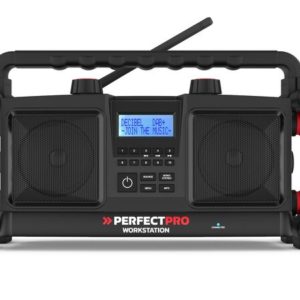 PerfectPro WS3 Workstation 3 Bouwradio - FM RDS - DAB+ - Bluetooth - Aux-in - Werkt Op Netstroom&Batterij