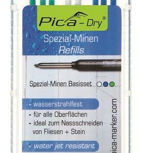 Pica 4040 Dry Navulling - Blauw/Wit/Groen (8st)