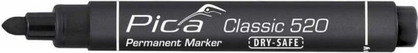 Pica 520/46 Permanent Marker - Rond - Zwart - 1-4mm