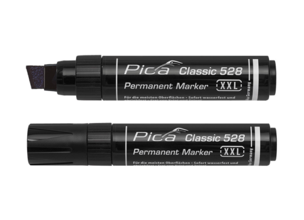 Pica 528/46 Classic Permanent Marker XXL - Zwart - 4-12mm