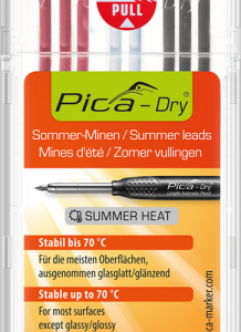 Pica-Dry 4070 Navullingen SUMMERHEAT - Rood - Wit - Grafiet