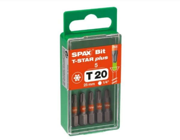 SPAX 5000009192209 Bit T-STAR Plus T20 - Blister Met 5 Stuks