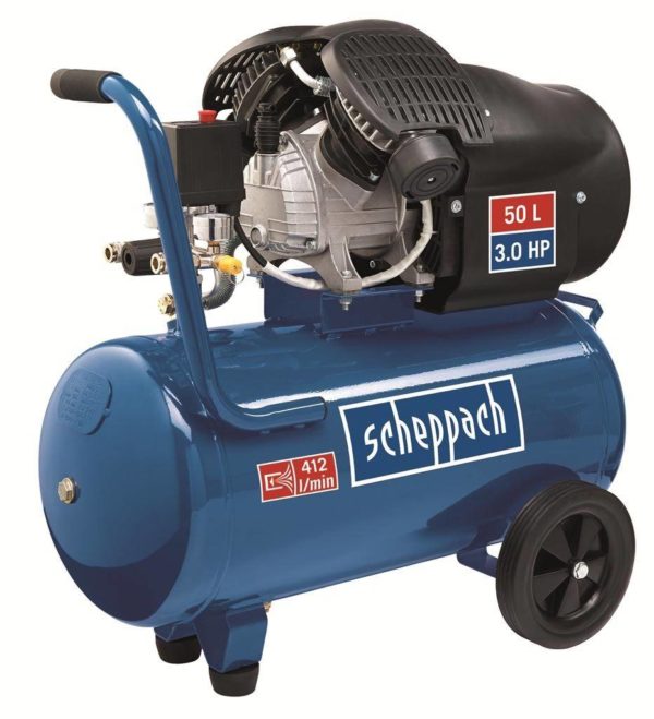 Scheppach HC52DC Dubbele Cilinder Compressor 50liter