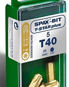 Spax Schroefbit T-Star Plus Torx 40 - Set Van 5 Stuks